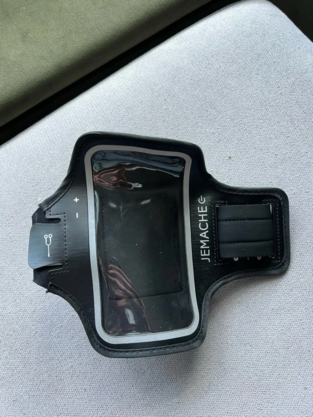 JEMACHE® Black Workout Armband with Clear Phone Window